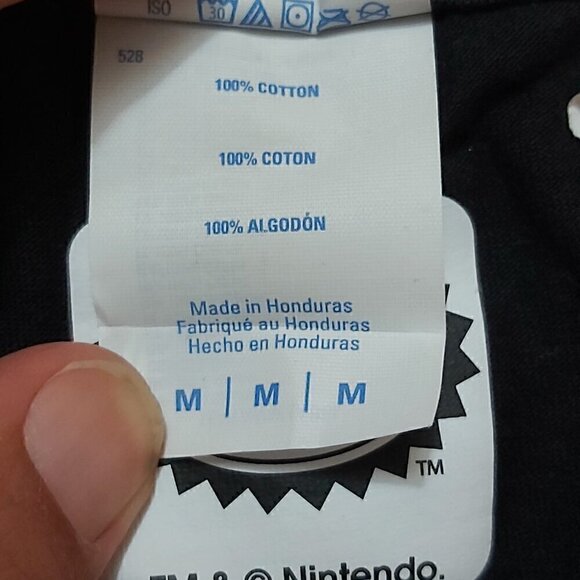 Nintendo Zelda Black 100% Cotton Graphic T-Shirt, Size Medium - Picture 5 of 7